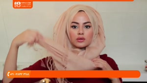  آموزش بستن شال و روسری-سبک ساده حجاب