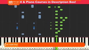 آموزش پیانو - تمرین نواختن کامل آهنگ