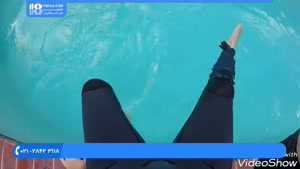 آموزش غریق نجات - آموزش حرکت پا برای ماندن در آب