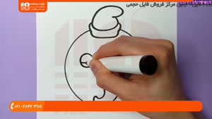 نقاشی به کودکان - نحوه نقاشی کردن بچه فیل جذاب