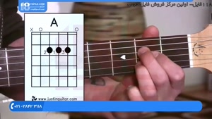 گیتار - آکورد A- Beginner Guitar Lessons - علیزاده