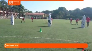 آموزش فوتبال به کودکان - آموزش حرکت با توپ و دریبل