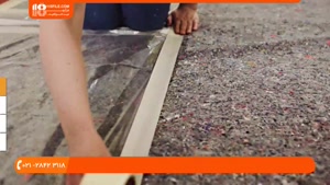 آموزش نصب سنگ آنتیک - ایجاد یک نمای سنگی در اتاق نشیمن