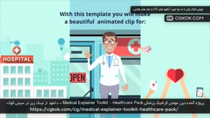 پروژه آماده تیزر موشن گرافیک پزشکی Medical Explainer Toolkit