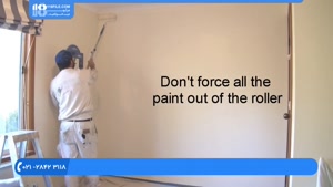 آموزش رنگ آمیزی ساختمان - روش رنگ امیزی دیوار با غلتک