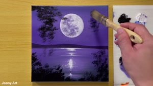 آموزش نقاشی ماه کامل