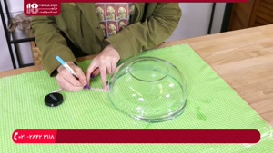 آموزش دوخت سرویس آشپزخانه :: دوخت کاور برای ظرف شیشه ای