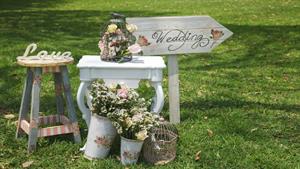 آموزش تشریفات عروسی | پذیرایی (ساخت استند چوبی با تزئین گل)