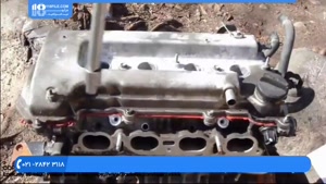 آموزش تعمیر موتور تویوتا | چسباندن واشر سرسیلندر موتور