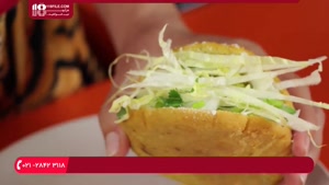 طرز تهیه ساندویچ تاکو مکزیکی با خمیر ترتیلا