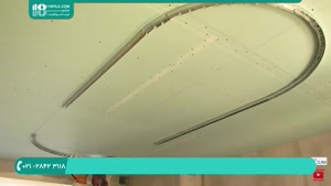 آموزش کناف کاری |کناف دیوار |راه اندازی سقف دکوراتیو با لامپ