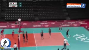 خلاصه والیبال المپیک ؛ ژاپن 3 - 2 ایران