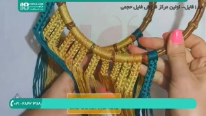 آموزش مکرومه بافی-مکرومه بافی کیف شیک و ساده 