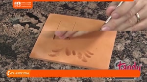 آموزش حکاکی روی چرم - نحوه ایجاد خطوط روی چرم
