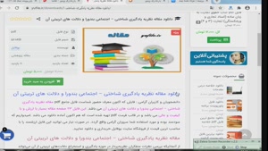 مقاله نظریه یادگیری شىاختی اجتماعی بندورا