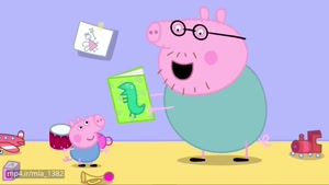 Peppa is tidying bedroom