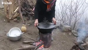 آشپزی در طبیعت ایران - کباب کوبیده 