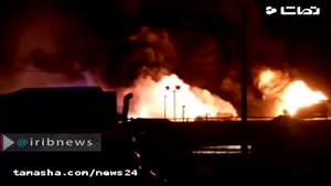 انفجار کامیون حامل سوخت در ایالت یوتای آمریکا 