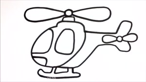 آموزش نقاشی برای کودکان _ نقاشی هلیکوپتر 