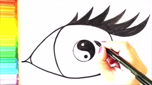 آموزش نقاشی طراحی چشم :: طراحی آسان چشم - Kids TV