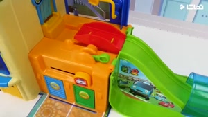ماشین بازی کودکانه با اتوبوس های کوچولو و یادگیری رنگ ها به انگلیسی