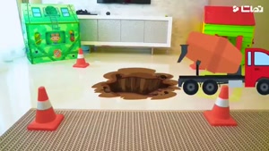 ماشین بازی کودکانه با سنیا - ماشین پلیس غول پیکر 