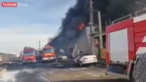 آتش سوزی در یک واحد صنعتی در اشتهارد 