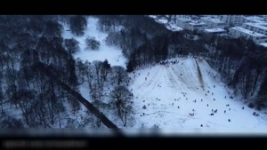 فیلم هوای سینماتیک از برف در مونیخ آلمان