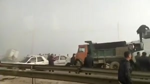 تصادف وحشتناک در  جاده اصفهان