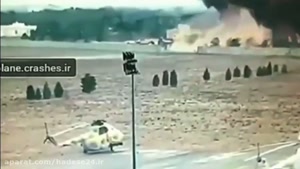 فیلم سقوط هواپیمای بوئینگ ۷۰۷ ارتش