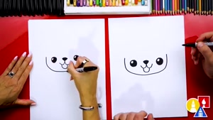 آموزش نقاشی به کودکان - کارتون زیبای فایردوگ با رنگ آمیزی