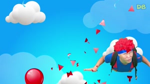D Billions - پازل چتر نجات با بالن های قرمز، آبی