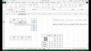 آموزش Excel.Functions_INDEX | آموزش ۷۰ تابع پر کاربرد اکسل 