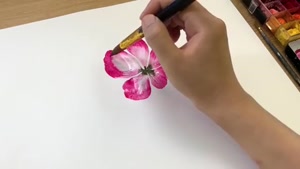 آموزش نقاشی آبرنگ - طرز استفاده از دو قلم مو