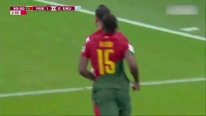 گل دوم پرتغال به اروگوئه بت دبل برونو فرناندز 