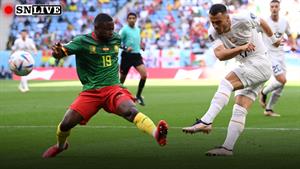 گل سوم صربستان به کامرون (میتروویچ)