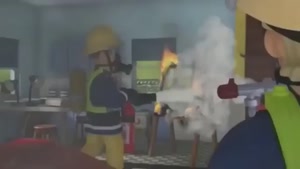 کارتون سام آتش نشان - مایک در خطر است