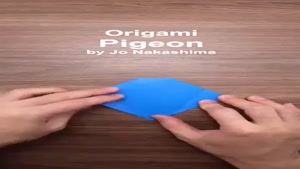 آموزش اوریگامی - اوریگامی کبوتر