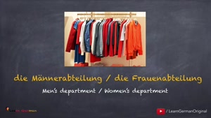 آموزش زبان آلمانی |درس 55 | خرید لباس