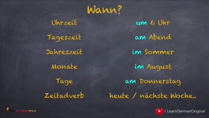 آموزش زبان آلمانی |درس 34 | آلمانی برای مبتدیان | زمان 