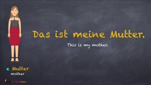 آموزش زبان آلمانی | درس 25 | آلمانی برای مبتدیان |خانواده من