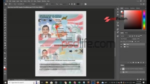 US green card psd template | green card template free