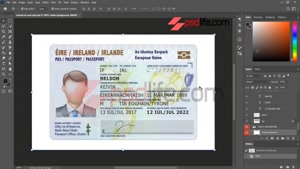 fake id templates ireland | employee id card template psd 