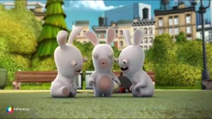 کارتون خرگوش های بازیگوش - سرو صدای شکم