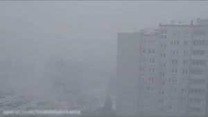 طوفان عظیم برف و سرما در لهستان 