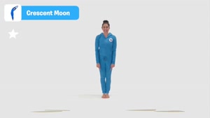 Yoga/ crescent moon pose