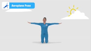 Yoga/ aeroplane pose