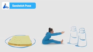 Yoga/ sandwich pose