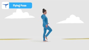 Yoga/ flying pose