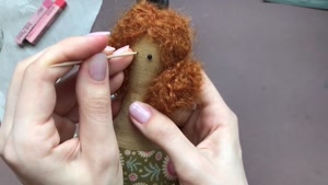 آموزش عروسک سازی-عروسک سازی-آرایش عروسک تیلدا